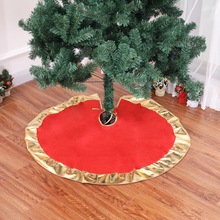 Red Phnom Penh Christmas Tree Skirt Christmas Decorations Tree Round Mat Carpet Gold Red Xmas New Year Fabric Party Supply 2024 - buy cheap