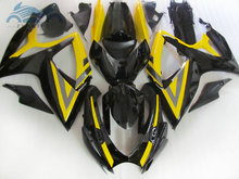 100% fit Injection Fairing kits for SUZUKI 06 07 K6 GSXR 600 750 racing fairings kit GSX R750 2006 2007 GSX R600 yellow black 2024 - buy cheap