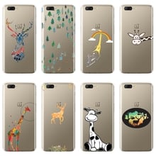 Case For OnePlus 3 3T 5 5T 6 6T Silicone Soft Funny Cute Deer Giraffe Kawaii Back Cover For One Plus 3 3T 5 5T 6 6T Phone Case 2024 - buy cheap