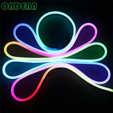 10M DMX512 RGB WS2811 IC LED Flexible neon light flex rope bar light SMD5050 RGB soft tube strip lights Waterproof DC12V DC24V 2024 - buy cheap