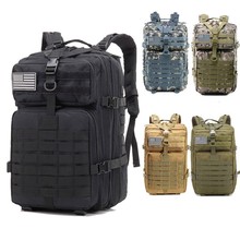 Bolsa deportiva de camuflaje para hombre y mujer, mochila táctica de combate de gran capacidad para viajes, senderismo y escalada, 45l 2024 - compra barato