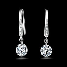 1 Pair 925 Sterling Silver Popular Fashion New Cubic Zirconia Long Dangle Earrings for Women and Girls Free Shipping 2024 - buy cheap