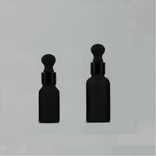 100pcs Frost Glass Bottle Matte Black Essential Oil Dropper Bottle Cosmetic Container Glass PipetteBottle Black Bottle 30ml 15ml 2024 - buy cheap