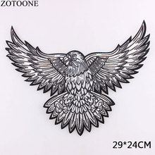 ZOTOONE Big Eagle Wings Patches Embroidered Biker Motorcycle Iron on Patch DIY for Clothes Badge Fabric for Clothes Stickers D 2024 - buy cheap