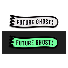 Futuro fantasma luminoso esmalte pino horror arte broche banner crachá dia das bruxas jóias camisas mochila acessório 2024 - compre barato