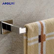 AODEYI 304 Stainless Steel Mirror Surface Square Towel Ring Towel Holder 304 Stainless Steel Towel Family Bathroom Decoration 2024 - buy cheap