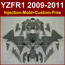 Flat black motorcycle fairings for YAMAHA  YZFR1 2009 2010 2011 Injection mold YZF R1 09 10 11 12 R1 bodyworks YZF1000 R1+7Gifts 2024 - buy cheap