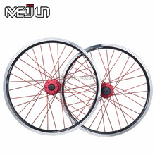 MEIJUN folding bicycle 20 inch 406 bicycle wheel 26 inch high quality aluminum alloy V disk wheel card hub multi-color wheelset 2024 - buy cheap