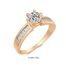 Venda quente AAA Anéis de Zircônia Cúbica para As Mulheres Menina Mostrar Elegantes Anéis De Cristal Do Acoplamento Do Casamento Jóias Da Moda Frete Grátis 2024 - compre barato