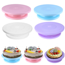 11inch Plastic Cake Turntable Anti slip Rotating Turntable Decorating Cake Stand Tool for DIY Rotary Table Plate Baking Tool 2024 - buy cheap