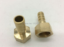 free shipping copper fitting 8mm Hose Barb x 1/4" inch Female BSP Brass Barbed Fitting Coupler Connector Adapter 2024 - buy cheap