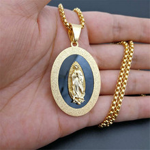2019 Newest Stainless Steel Virgin Mary Pendant Necklace for Women/Men Gold Color Christian Madonna Necklace Religious Jewelry 2024 - buy cheap