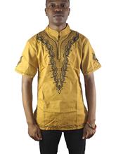 African party Ankara Golden Embroidered African Dashiki couple clothing 2024 - buy cheap