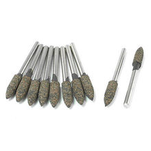 10 x Cone Tip Abrasive Polishing Mounted Point Green Head Diamater 4/5/6/8/10/12mm x 3mm Shank Dia. 2024 - buy cheap