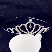 Children's Crown for Girls Headpiece Headband Hair Accessories for Women Head Crystal Piece Headdress Head Hair Jewelry 2024 - buy cheap