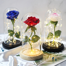 2019 New Artificial Flower Dome Rose Beauty and Beast Valentine's Day Gift Mother's Day Gift Wedding Party Souvenir 2024 - buy cheap