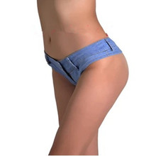 Mini shorts jeans, sexy, feminino, cintura baixa, pequeno, calção de baixo 2024 - compre barato