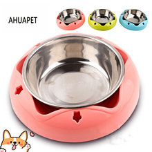 Comedero para perros y gatos, cuenco de agua para mascotas, plato de comida de viaje para cachorros, vajilla seca de animales para exteriores, accesorios para cachorros 2024 - compra barato