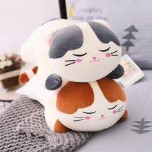 Peluche de gato de juguete supersuave para niños y niñas, 60cm, silla para muñecas, cojín para cama, decoración del hogar, regalos 2024 - compra barato