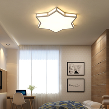 Led ceiling lamp warm personality bedroom lamp simple modern living room lamp acrylic five-pointed star room lighting fixture 2024 - buy cheap