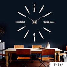 ¡Nuevo! Reloj de pared muhnee 2019 con espejo de Metal acrílico, Relojes de pared digitales supergrandes personalizados, relojes de bricolaje, envío gratis 2024 - compra barato