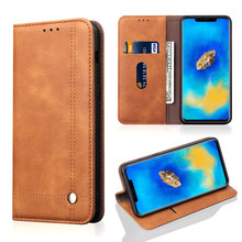 Роскошный винтажный кожаный чехол-кошелек для Huawei Mate 20 Pro Mate20 Lite, откидной Чехол с магнитным слотом для карт для Huawei P20 Lite P20 Pro 2024 - купить недорого