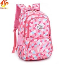 Ziranyu menina saco de escola à prova dlight água de pouco peso meninas mochila sacos impressão mochila criança mochilas para adolescente menina 2024 - compre barato