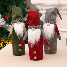Santa Claus Elf Red Green Gray Wine Bottle Bag Wine Bottle Cover Party Dinner Table Decor Xmas Gift Christmas Ornaments supplies 2024 - buy cheap