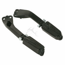 Apoio para os pés para passageiros de motocicleta, suporte de montagem para harley dyna super glide fat bob fxdl fxdb 1994-2019 2024 - compre barato