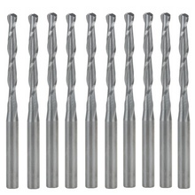 Pcs 3.175X2.5X22 10mm 2 Espiral Flautas Bola Nariz End Mills CNC Gravura bits 2024 - compre barato