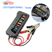 Probador de alternador de batería Digital LED de 12V, Monitor de nivel de batería para coche, motocicleta y camión 2024 - compra barato