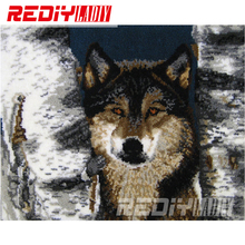 Latch Hook Rug Wall Hanging Crocheting Tapestry Forest Wolf Cushion Kits for Embroidery Home Carpet Handicraft Gift Floor Mat 2024 - buy cheap