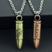 Cool Popular Anime Bleach Necklace Charm Bullet Fire Logo Pendant Necklace For Women Men Cool Jewelry Accessories Free Shipping 2024 - buy cheap