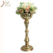 Vaso de flores com 56 cm/22 "de altura, decoração de casa, para mesa de casamento, cor ouro 2024 - compre barato