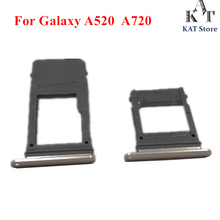 Dual&Single Sim Tray Adapter for A5 (2017) A520 A7 A720 SIM Card Tray Slot Holder Connector Replacement Part 2024 - buy cheap
