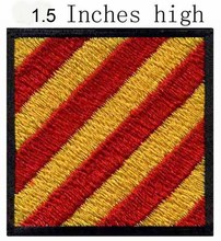 ICS Yankee Flag embroidery patch 1.5" high shipping/Good density/slanted bar section/Drum type 2024 - buy cheap