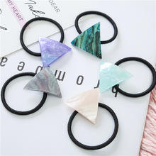 Fashion Simple Triangle star sky wild hair ring hair accessories Girls Women Hair Accessories Elastic Hair Rope Rubber Bands 2024 - buy cheap