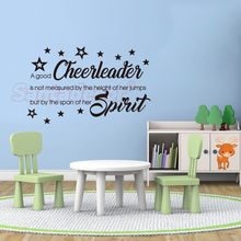 Stickers Design Quote Cheerleader Vinyl wall decals Removable Wall Art Wall Decor for Living Room Home Decor Wallpaper posters 2024 - buy cheap