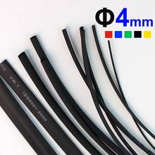 1meter/lot 4MM Heat Shrink Tubing Heat Shrink Tube Shrinkable Wrap Wire Cable Sleeve Kit Pls use Heat Gun to Shrink 2024 - buy cheap