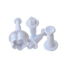 4pcs/set Fondant Cake Cutter Mold Decorating Plunger Sugarcraft Cutter Baking Tools DIY Gift 2024 - buy cheap