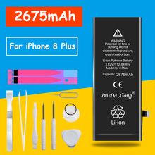 Original DaDaXiong Battery For iPhone 8 Plus 8P 8Plus 2675mAh Li-polymer Built-in Lithium Replacement Bateria +Free Tools 2024 - buy cheap