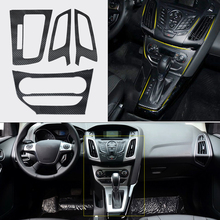 beler Car Interior Center Console Carbon Fiber Molding Sticker Decal for 2012-2013 Ford Focus 3 MK3 AT Automatic 2024 - buy cheap
