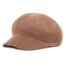 QBHAT Mesh Octagonal Hat Women Ladies Straw Paper Berets Hollow Forward Hat Summer Leisure Shading Net Hat Travel Sunhat 2024 - buy cheap