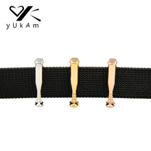 Yukam joias prateadas ouro beisebol esportivo bastão deslizante berloque para keeper para artesanato em aço inoxidável acessórios de confecção de pulseiras 2024 - compre barato
