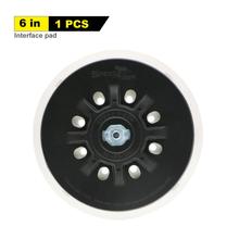 Almohadilla de lijado suave/duro, 6 pulgadas, 150mm, multiagujero, sin polvo, almohadilla de respaldo para discos de gancho y bucle 2024 - compra barato