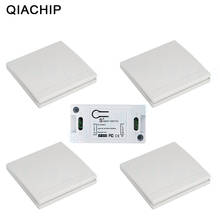 QIACHIP 433MHz AC 220V 1CH Wireless RF Remote Control Switch Wireless Light Switch Push Button 86 Wall Panel Remote Transmitter 2024 - buy cheap