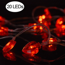 10/20/30/40leds Love Heart Wedding led String Fairy Light Room Garden Christmas Party New year Decoration lights Holiday Garland 2024 - buy cheap