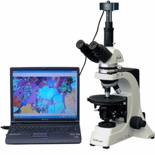 Microscopio polarizador Infinity, AmScope 40X-1500X Supplies, microscopio polarizador Infinity + cámara de 1,3 MP 2024 - compra barato