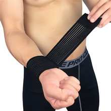Pulseira de algodão para treinamento do pulso, faixa ajustável elástica para prática de esportes na mão, para treino de tênis e academia, cinta protetora para túnel do carpo 2024 - compre barato