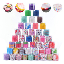 100 pces muffins papel cupcake envoltórios copos de cozimento caixas de muffin bolo copo ferramentas de decoração de cozinha ferramentas de bolo diy 2024 - compre barato